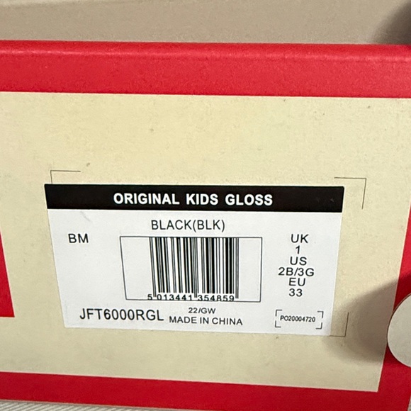 Hunter Girls Black Rain Boots “Big Kids Original Gloss” Never Worn still in box. - Picture 3 of 3